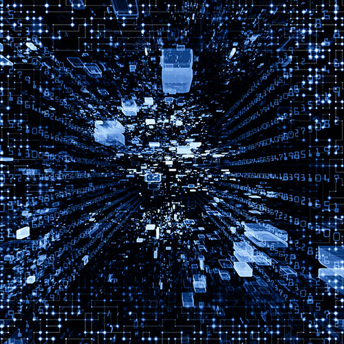 Blue Square Graphic