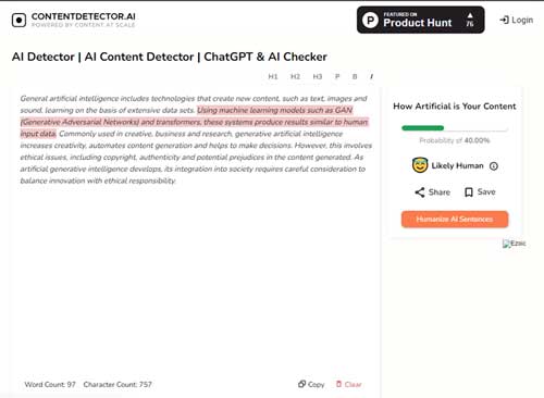 Content  Detector AI