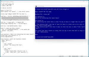 Figure 1: An Example of Using OpenAI to Analyze a PDF Document Based Directly on Technical Documentation
