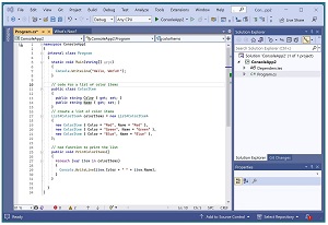 Figure 2: Example of Copilot Generating Computer Code into Visual Studio