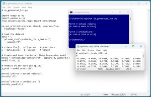 Figure 1: Example of an AI-Generated Machine Learning Program