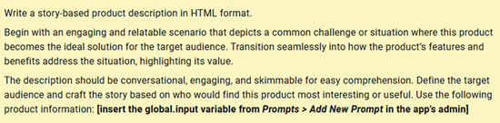 Amasty prompt example