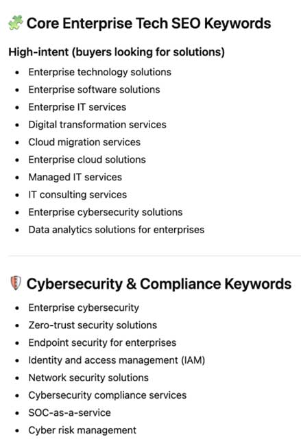 seed keyword example