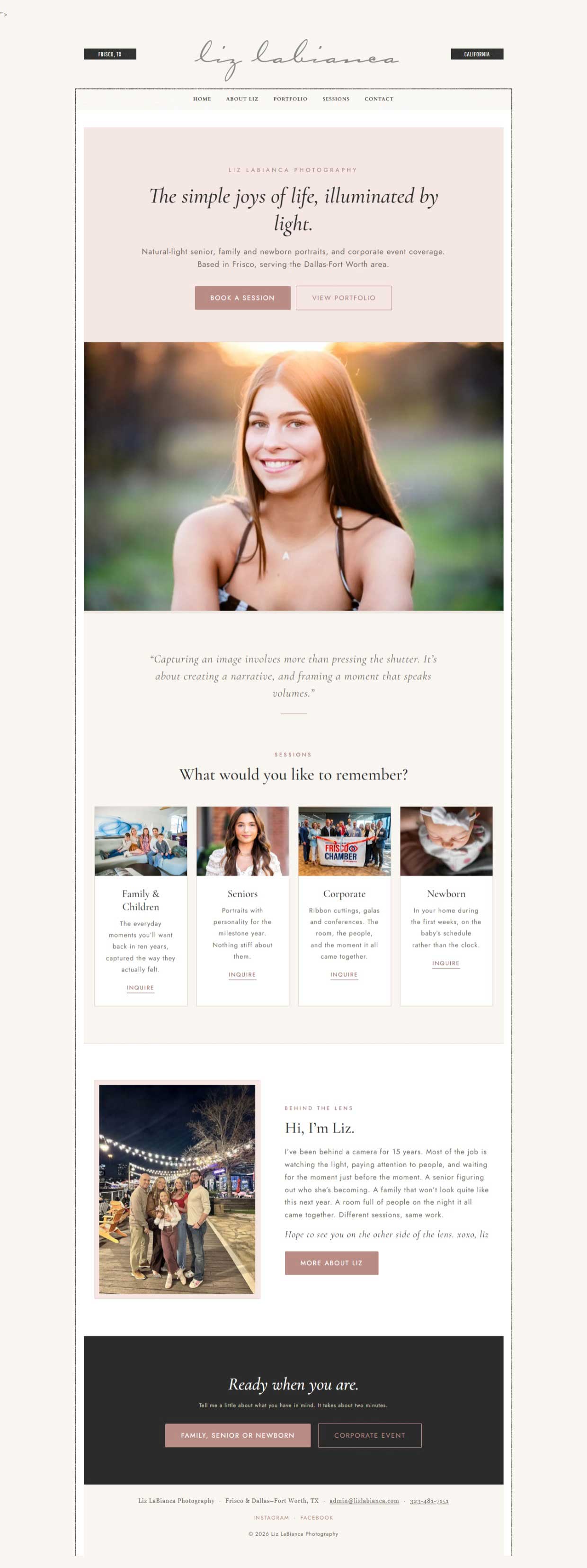 Website after the Claude-assisted revamp
