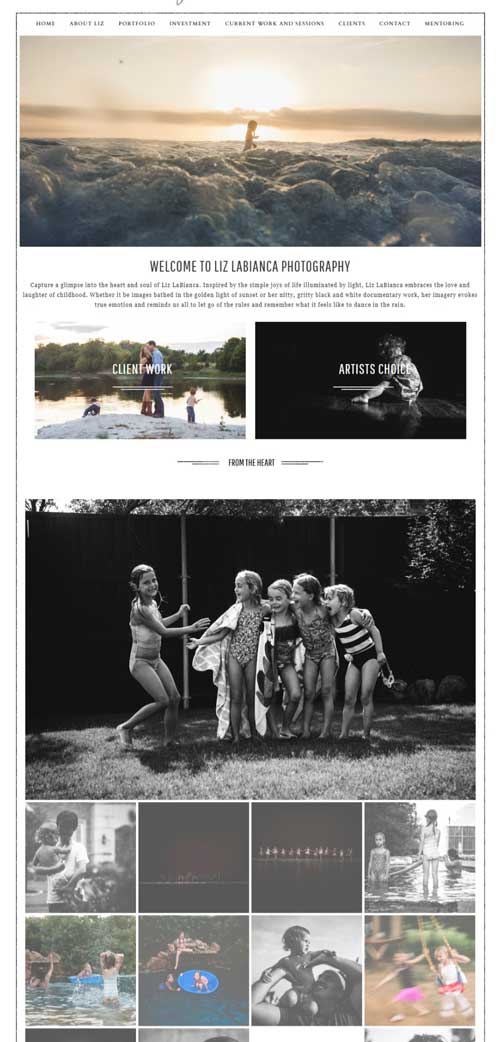 Website before the Claude-assisted revamp